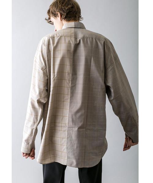 MONKEY TIME(モンキータイム)の「<monkey time> CHECK PANEL OVER SIZED REG/シャツ(シャツ/ブラウス・メンズ・ベージュ・L/M/XL/S)」の5枚目の写真