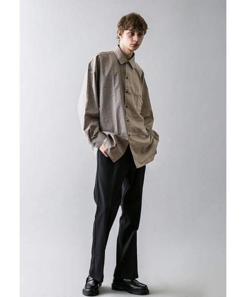 MONKEY TIME(モンキータイム)の「<monkey time> CHECK PANEL OVER SIZED REG/シャツ(シャツ/ブラウス・メンズ・ベージュ・L/M/XL/S)」の4枚目の写真