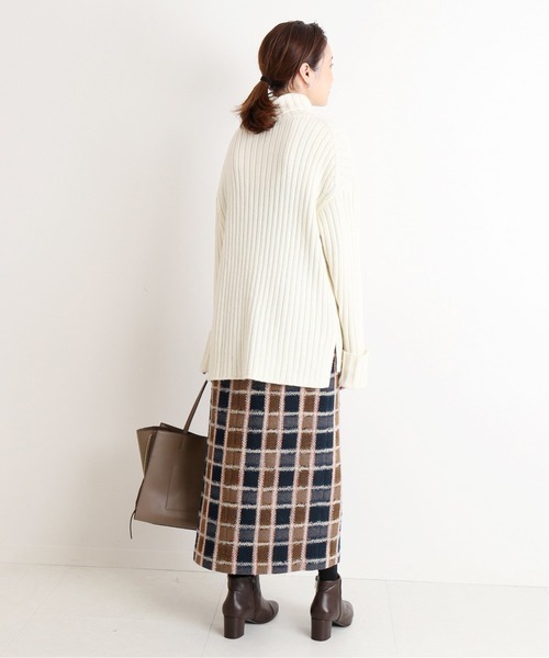 SLOBE IENA(スローブイエナ)の「【 CLASSY. Closet×SLOBE 】チェックタイトミモレスカート◆(スカート・レディース・ボルドー/ネイビー・38/36/40)」の20枚目の写真