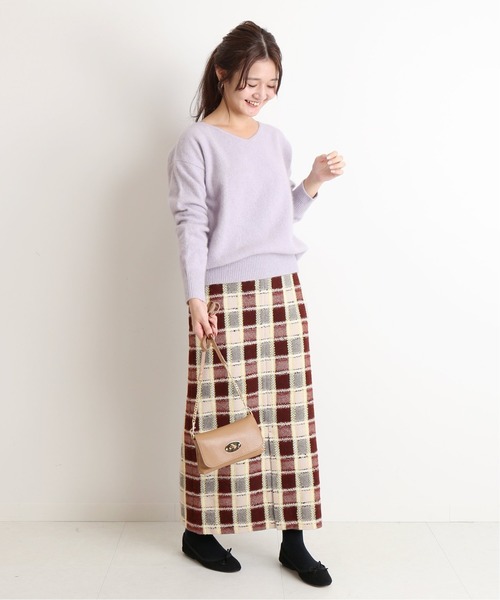 SLOBE IENA ツイードミニスカート ロービングウールツイードスカート（ミニスカート）｜Spick and