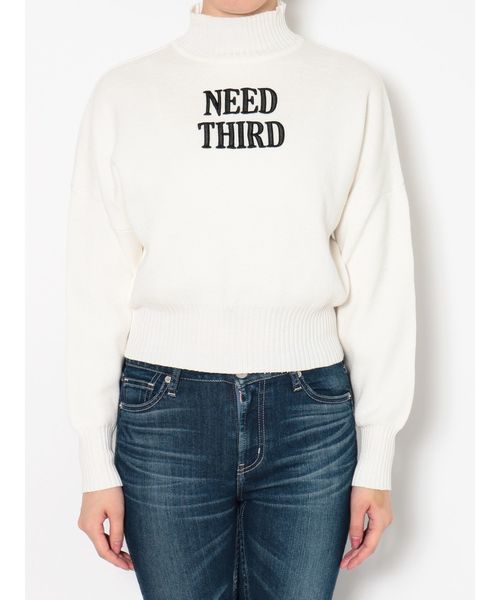 GYDA（ジェイダ）の「NEEDTHIRDタートルショートニットTOPS（ニット/セーター・レディース・オフホワイト/チャコールグレー/ベージュ/ブラック・FREE）」の14枚目の写真