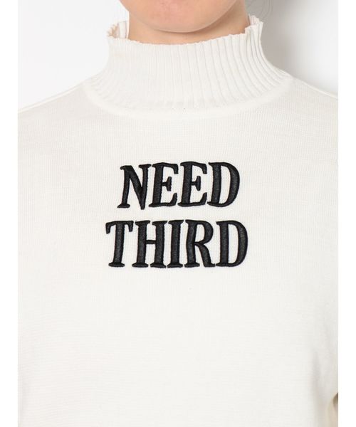 GYDA（ジェイダ）の「NEEDTHIRDタートルショートニットTOPS（ニット/セーター・レディース・オフホワイト/チャコールグレー/ベージュ/ブラック・FREE）」の17枚目の写真