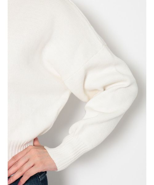 GYDA（ジェイダ）の「NEEDTHIRDタートルショートニットTOPS（ニット/セーター・レディース・オフホワイト/チャコールグレー/ベージュ/ブラック・FREE）」の18枚目の写真