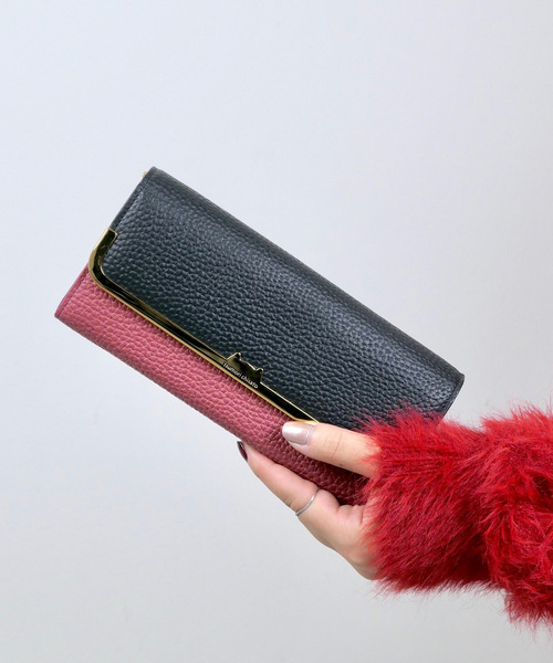 tsumori chisato CARRY（ツモリチサトキャリー）の「シュリンクコンビ　長財布（財布・レディース・ベージュ/イエロー/オレンジ/ピンク/ブラウン/レッド/グリーン/ゴールド/パープル・FREE）」の5枚目の写真