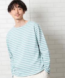 coen | ボーダーボートネックTシャツ(Tシャツ/カットソー)