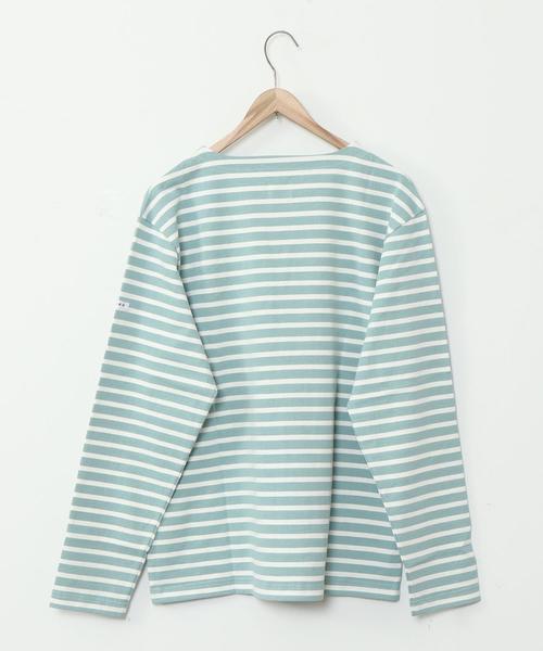 coen（コーエン）の「ボーダーボートネックTシャツ（Tシャツ/カットソー・メンズ・ベージュ/ケリー・MEDIUM/X-LARGE/LARGE/SMALL）」の11枚目の写真