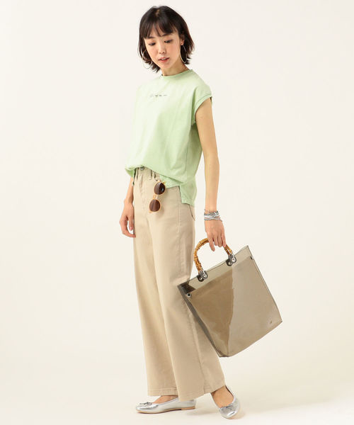 SOMETHING（サムシング）の「SOMETHING:LISAワイドパンツ◇（その他パンツ・レディース・ベージュ/オフホワイト・92/94/93）」の4枚目の写真