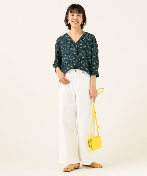 SOMETHING（サムシング）の「SOMETHING:LISAワイドパンツ◇（その他パンツ・レディース・ベージュ/オフホワイト・92/94/93）」の8枚目の写真