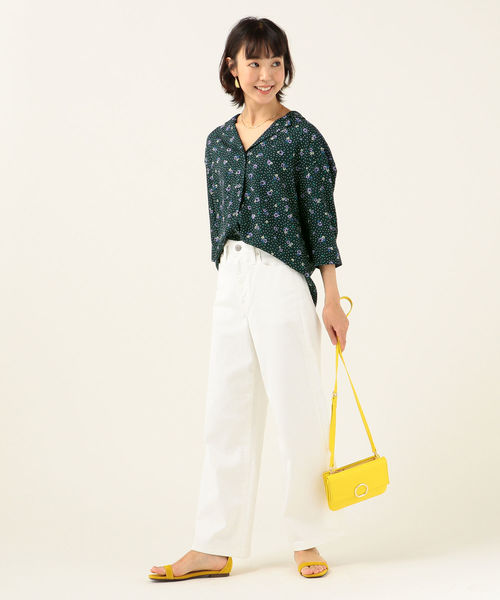 SOMETHING（サムシング）の「SOMETHING:LISAワイドパンツ◇（その他パンツ・レディース・ベージュ/オフホワイト・92/94/93）」の9枚目の写真