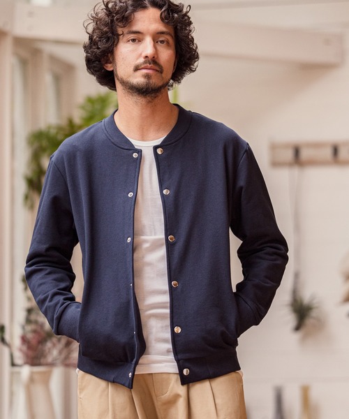 CAMBIO（カンビオ）の「msw717-スナップボタン裏毛スウェット