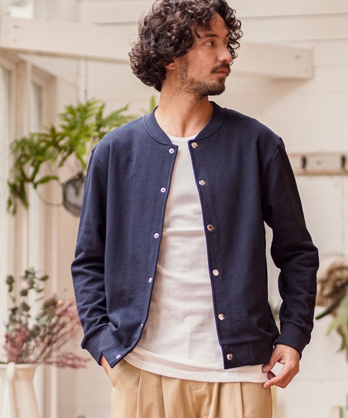 CAMBIO（カンビオ）の「msw717-スナップボタン裏毛スウェット