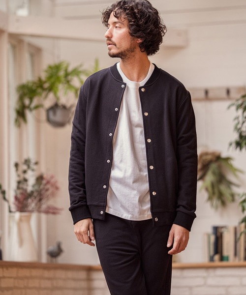 CAMBIO（カンビオ）の「msw717-スナップボタン裏毛スウェット