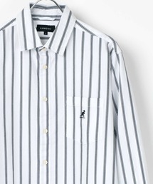 KANGOL/カンゴール コットン 無地 ストライプ レギュラーカラーシャツ
