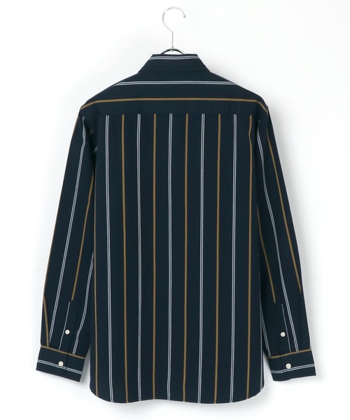 KANGOL(カンゴール)の「KANGOL/カンゴール コットン 無地 ストライプ レギュラーカラーシャツ(シャツ/ブラウス・メンズ・ホワイト/ネイビー/ベージュ/ブルー系その他/ベージュ系その他/ホワイト系その他/ワイン/ブラウン系その他/ブラック・M/L/XL)」の20枚目の写真