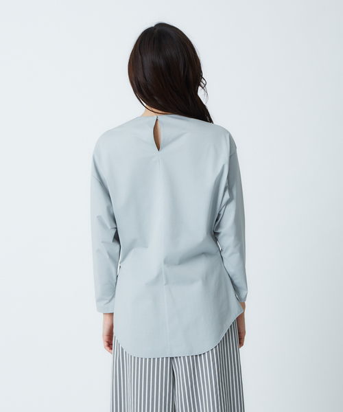 qualite(カリテ)の「ウエストクロスプルオーバー(Tシャツ/カットソー・レディース・ホワイト/ブラウン/ブルー系その他2/ホワイト系その他・フリー)」の8枚目の写真
