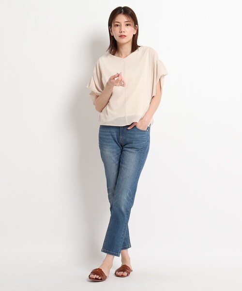 COUP DE CHANCE(クードシャンス)の「【洗える】チェルシーストレッチ スキニーパンツ(その他パンツ・レディース・ブラック/ネイビー系6/ダークネイビー・25)」の13枚目の写真