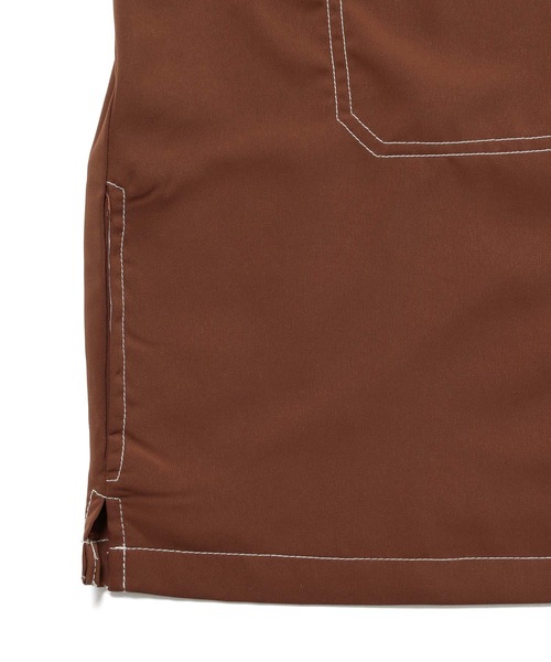 JUNRED(ジュンレッド)の「ポリツイルオーバーステッチシャツ(シャツ/ブラウス・メンズ・ブラウン/ブラック/ベージュ・M/L/LL)」の15枚目の写真