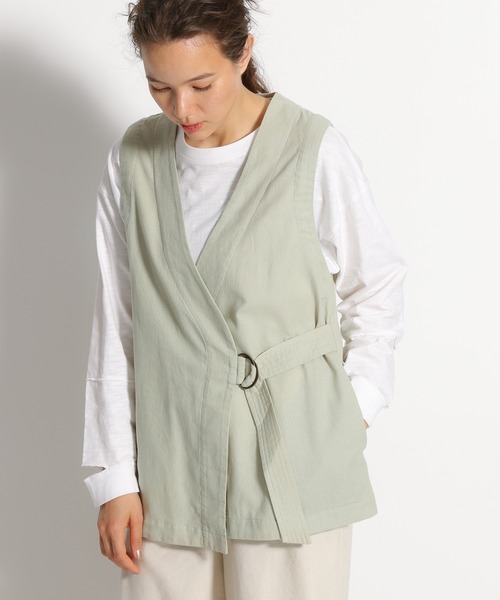 niko and...(ニコアンド)の「麻混タイロッケンベスト(ベスト・レディース・ブラック/ブラウン/オリーブ・MEDIUM/LARGE)」の3枚目の写真