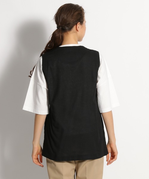 niko and...(ニコアンド)の「麻混タイロッケンベスト(ベスト・レディース・ブラック/ブラウン/オリーブ・MEDIUM/LARGE)」の9枚目の写真