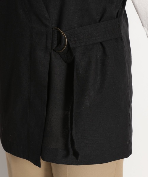 niko and...(ニコアンド)の「麻混タイロッケンベスト(ベスト・レディース・ブラック/ブラウン/オリーブ・MEDIUM/LARGE)」の12枚目の写真