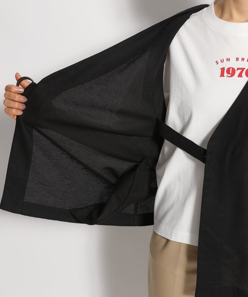 niko and...(ニコアンド)の「麻混タイロッケンベスト(ベスト・レディース・ブラック/ブラウン/オリーブ・MEDIUM/LARGE)」の14枚目の写真