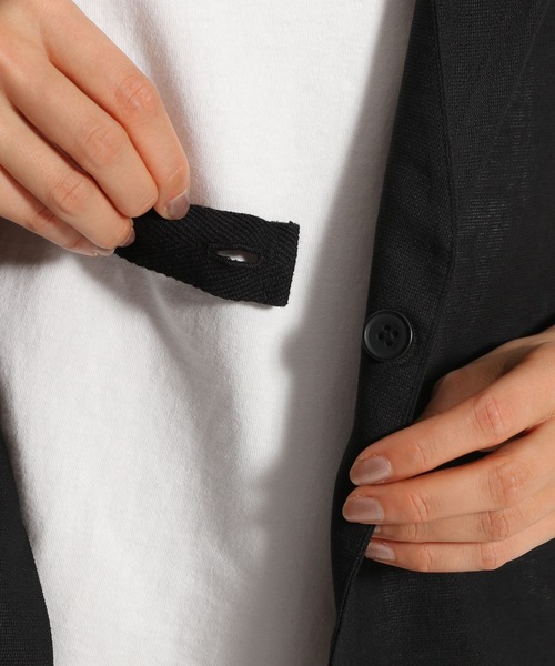 niko and...(ニコアンド)の「麻混タイロッケンベスト(ベスト・レディース・ブラック/ブラウン/オリーブ・MEDIUM/LARGE)」の15枚目の写真