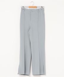カットジョーゼットセンタープレスフレアパンツ