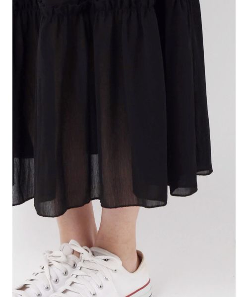 jouetie（ジュエティ）の「フロントボタンシースルースカート（スカート・レディース・アイボリー/ブラック/ミント/ブルー・MEDIUM）」の21枚目の写真