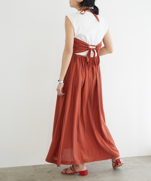 セール バックリボンキャミワンピース ワンピース Rope Rope Mademoiselle ロペマドモアゼル のファッション