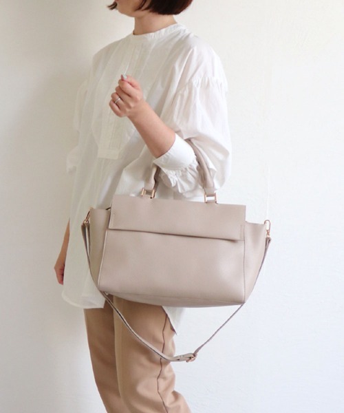 軽量 フラップデザイン2wayトートバッグ トートバッグ Mian ミアン のファッション通販 Zozotown