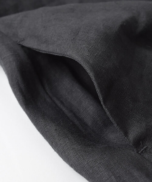 apartment department（アパートメントデパートメント）の「リネンワイドスリーブ フレアワンピース（ワンピース・レディース・マルーン/モスグリーン/ブラック/キャメル/グレイッシュブルー/セージグリーン/アッシュグレー/ロイヤルブルー/グリーン系その他・フリー）」の17枚目の写真