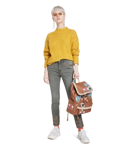 Desigual(デシグアル)の「デニムアンクル BALI(デニムパンツ・レディース・レッド/ブラウン/グリーン・2L/3L/SS/S/M/L/4L)」の15枚目の写真