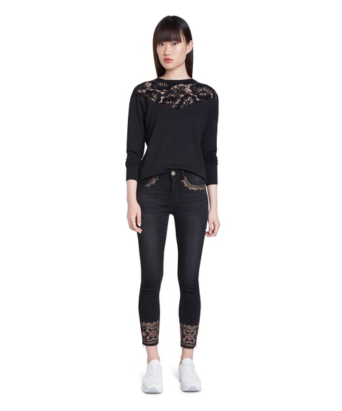 Desigual(デシグアル)の「デニムアンクル BALI(デニムパンツ・レディース・レッド/ブラウン/グリーン・2L/3L/SS/S/M/L/4L)」の11枚目の写真