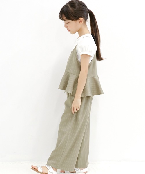 Bee des Bee（ビーデスビー）の「セットアップ キャミソール＆パンツ（アンサンブル・キッズ・カーキ/ネイビー/ブラウン/グレー/グレー系・110cm/100cm/120cm/130cm/140cm/150cm）」の3枚目の写真