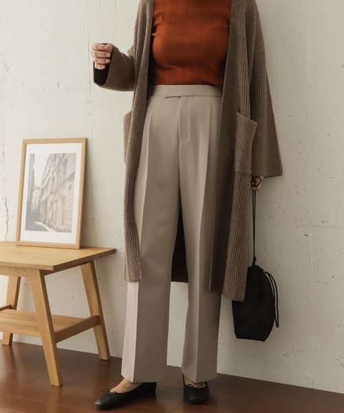 URBAN RESEARCH DOORS（アーバンリサーチドアーズ）の「ダブルクロストラウザー（その他パンツ・レディース・パープル/カーキ/ライトベージュ・38/36）」の16枚目の写真