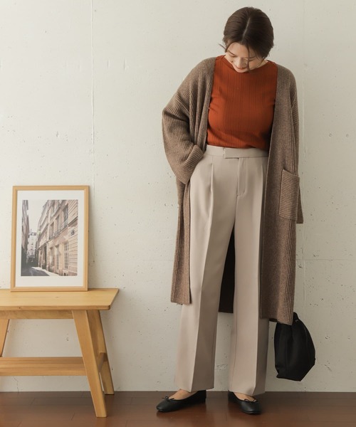 URBAN RESEARCH DOORS（アーバンリサーチドアーズ）の「ダブルクロストラウザー（その他パンツ・レディース・パープル/カーキ/ライトベージュ・38/36）」の18枚目の写真