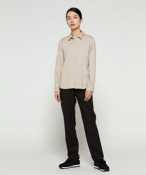 SUNSPEL（サンスペル）の「SUNSPEL / WOMEN’S BRUSHED COTTON FLANNEL SHIRT（シャツ/ブラウス・レディース・ベージュ・1/2/0）」の3枚目の写真