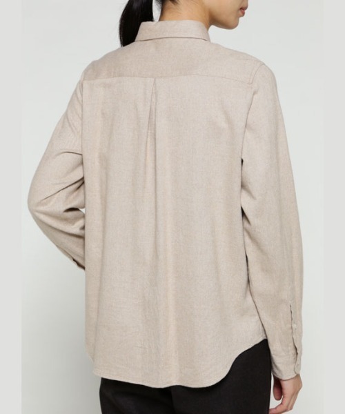 SUNSPEL（サンスペル）の「SUNSPEL / WOMEN’S BRUSHED COTTON FLANNEL SHIRT（シャツ/ブラウス・レディース・ベージュ・1/2/0）」の4枚目の写真