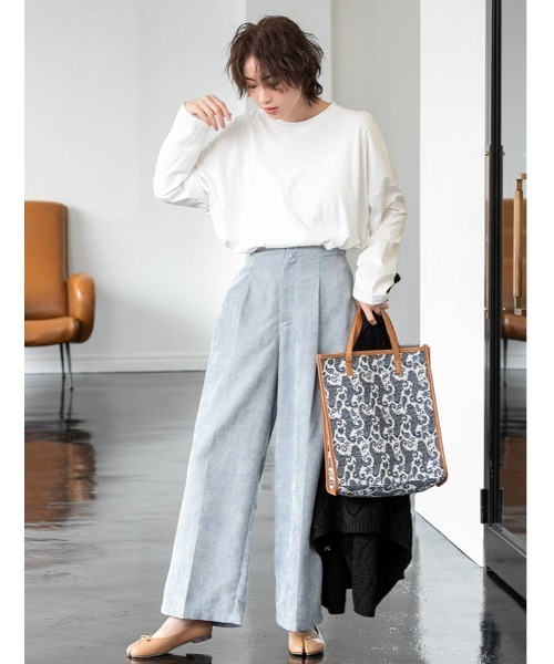 fifth（フィフス）の「センタープレスコーデュロイパンツ（その他パンツ・レディース・ブルー/グリーン/アイボリー・MEDIUM/SMALL）」の14枚目の写真