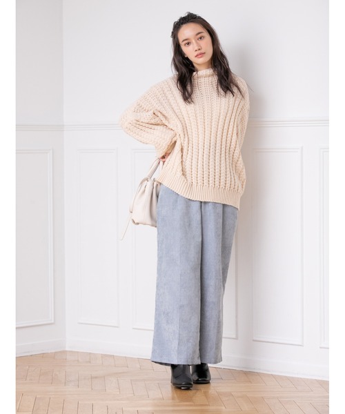 fifth（フィフス）の「センタープレスコーデュロイパンツ（その他パンツ・レディース・ブルー/グリーン/アイボリー・MEDIUM/SMALL）」の17枚目の写真