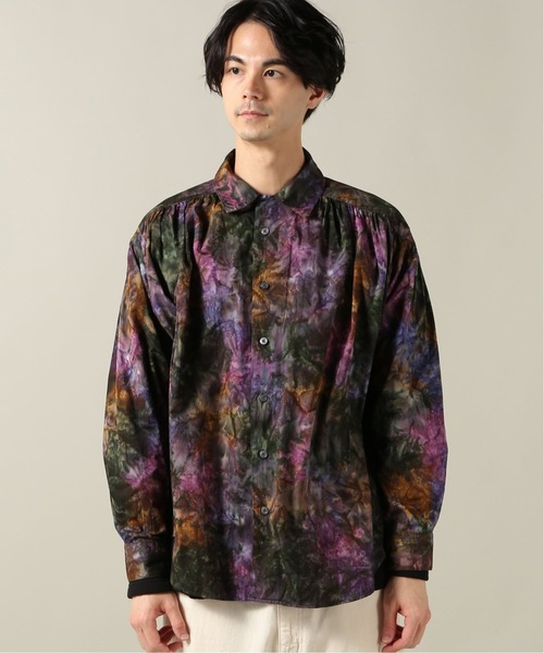 エーアイイー AiE PAINTER SHIRTS ペインターシャツ ブラウス 長袖 レギュラーカラー オーバーサイズ 総柄 S マルチカラー other - エーアイイー ペインターシャツ ブラウス 長袖
