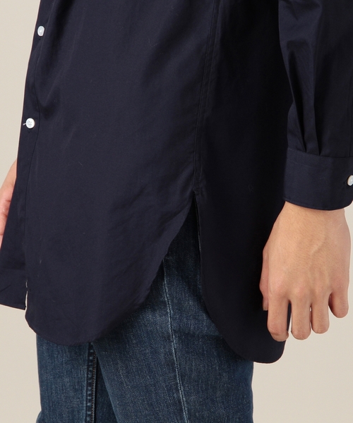 BEAUTY&YOUTH UNITED ARROWS（ビューティーアンドユースユナイテッドアローズ）の「BY ブロード ロング バンドカラー シャツ ◆（シャツ/ブラウス・メンズ・ネイビー/ホワイト・MEDIUM/LARGE/SMALL）」の8枚目の写真