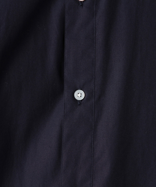 BEAUTY&YOUTH UNITED ARROWS（ビューティーアンドユースユナイテッドアローズ）の「BY ブロード ロング バンドカラー シャツ ◆（シャツ/ブラウス・メンズ・ネイビー/ホワイト・MEDIUM/LARGE/SMALL）」の9枚目の写真