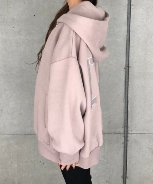 ENVYM（アンビー）の「ビッグＰＫ（パーカー・レディース・ライトグレー/ホワイト/ブラック/グレー・FREE）」の16枚目の写真