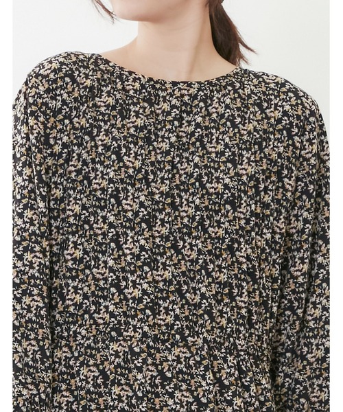 POU DOU DOU(プードゥドゥ)の「シャーリングワンピース(ワンピース・レディース・アイボリー/ブラック・3)」の15枚目の写真