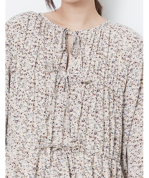 POU DOU DOU(プードゥドゥ)の「シャーリングワンピース(ワンピース・レディース・アイボリー/ブラック・3)」の18枚目の写真