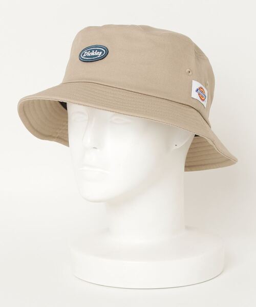 Dickies（ディッキーズ）の「【DICKIES/ディッキーズ】ワッペンロゴバケットハット（ハット・メンズ・ホワイト/ブラック/ベージュ・FREE）」の3枚目の写真