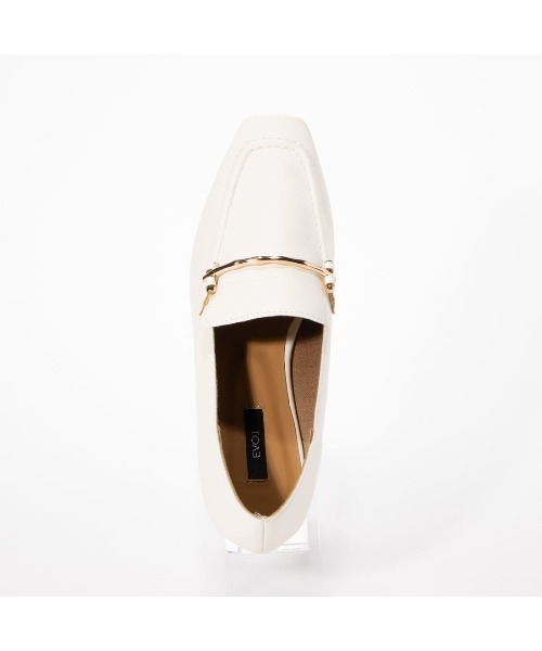 EVOL（イーボル）の「【EVOL】スクエアソフトローファーIQ9453(IT9913)（ローファー・レディース・アイボリー/ベージュ/ブラック/ダークブラウン/ダークベージュ・23.0cm/23.5cm/24.5cm/24.0cm）」の12枚目の写真