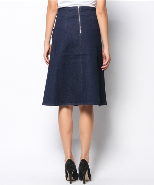 MOUSSY（マウジー）の「High Waist M/SK（デニムスカート・レディース・ダークブルー・1/0/2）」の3枚目の写真