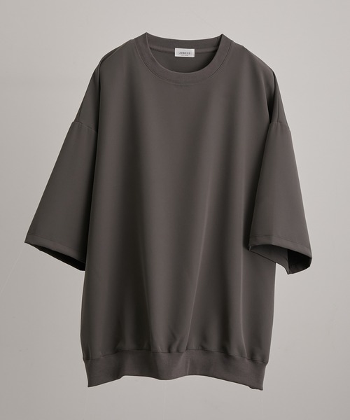 JUNRED（ジュンレッド）の「スムースタッチショートスリーブPO（Tシャツ/カットソー・メンズ・ホワイト/ピンク/ブルー系その他4/ライトグリーン/ブラック/スミクロ/グレー/カーキ・S/M/L）」の6枚目の写真